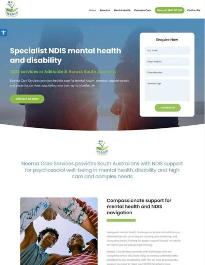 Neema Care Services website preview