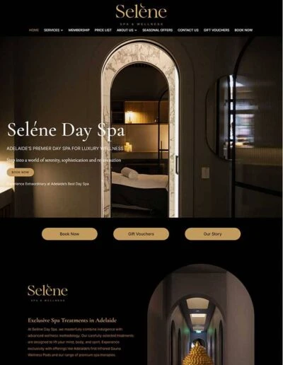 Seléne Spa website preview