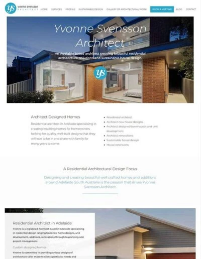 Yvonne Svensson Architect website preview