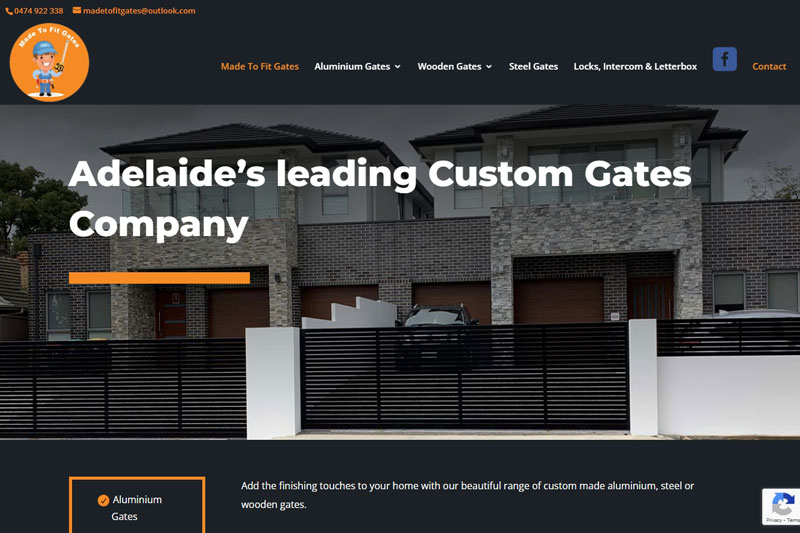 Commercial business website website design