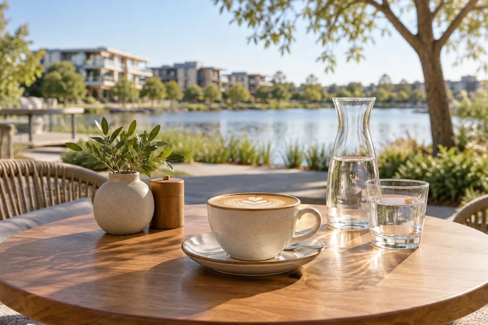 Representative local business scene for Mawson Lakes
