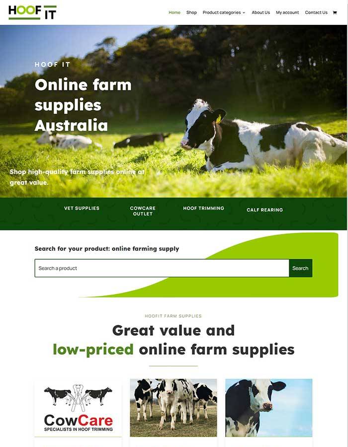 Hoofit website design