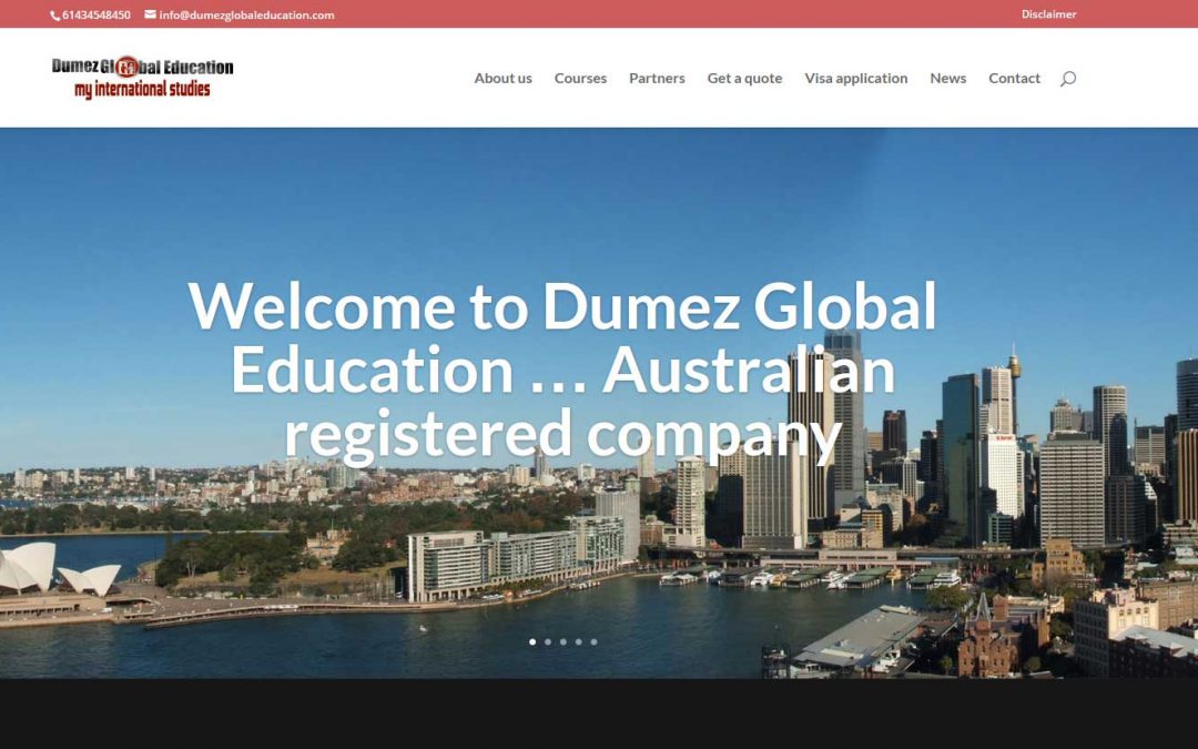 Website for Dumez Global Eduction