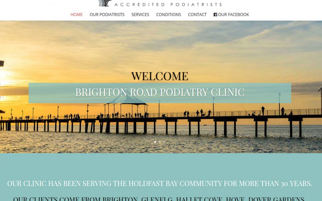 Website for Brighton Road Podiatry Clinic