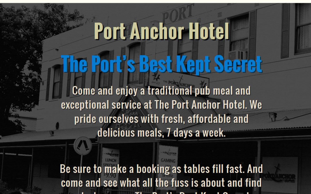 Website for Port Anchor Hotel