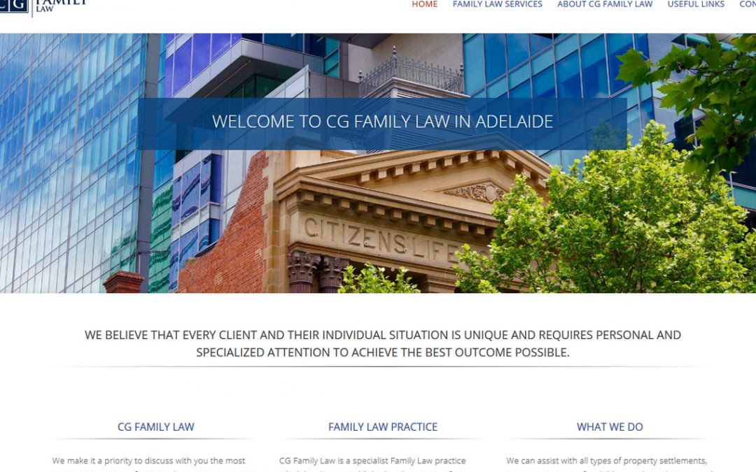 WordPress website for CG Family Law