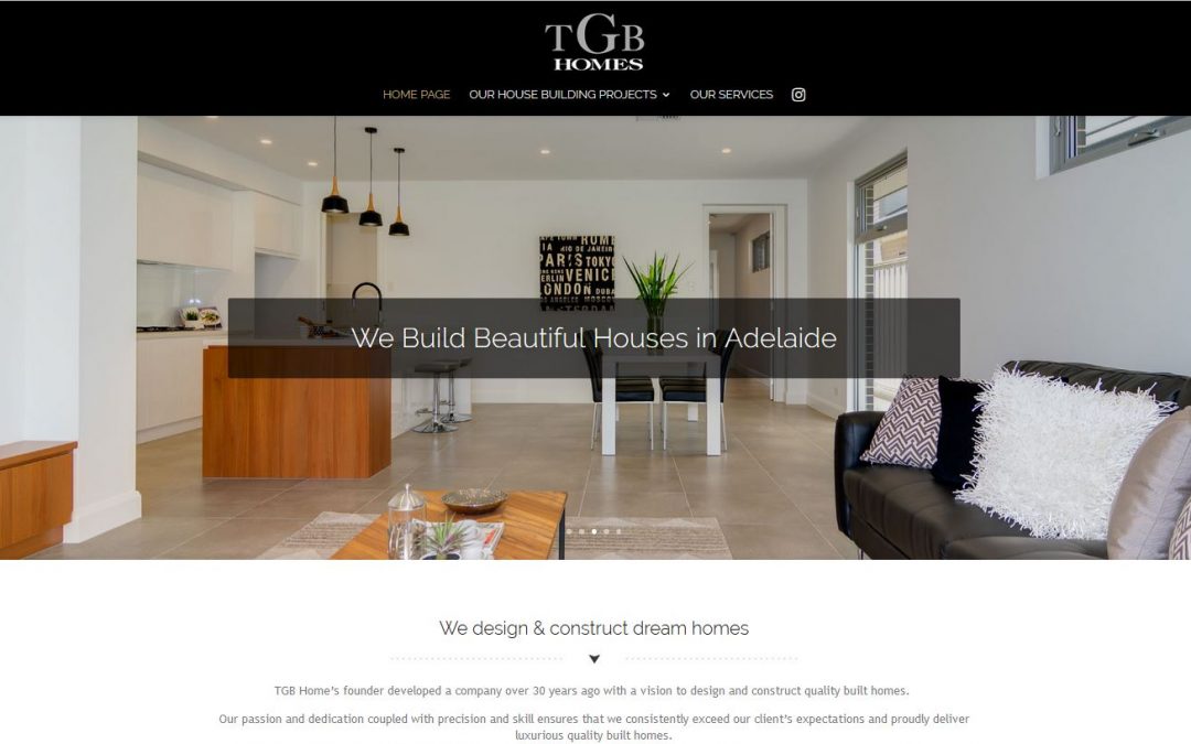 Website for TGB Homes Builder