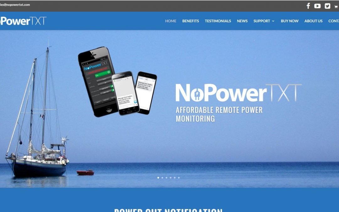 Website for NoPowerTXT in Australia