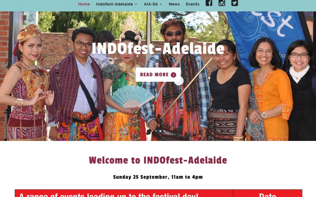 Website Design for INDOfest Adelaide