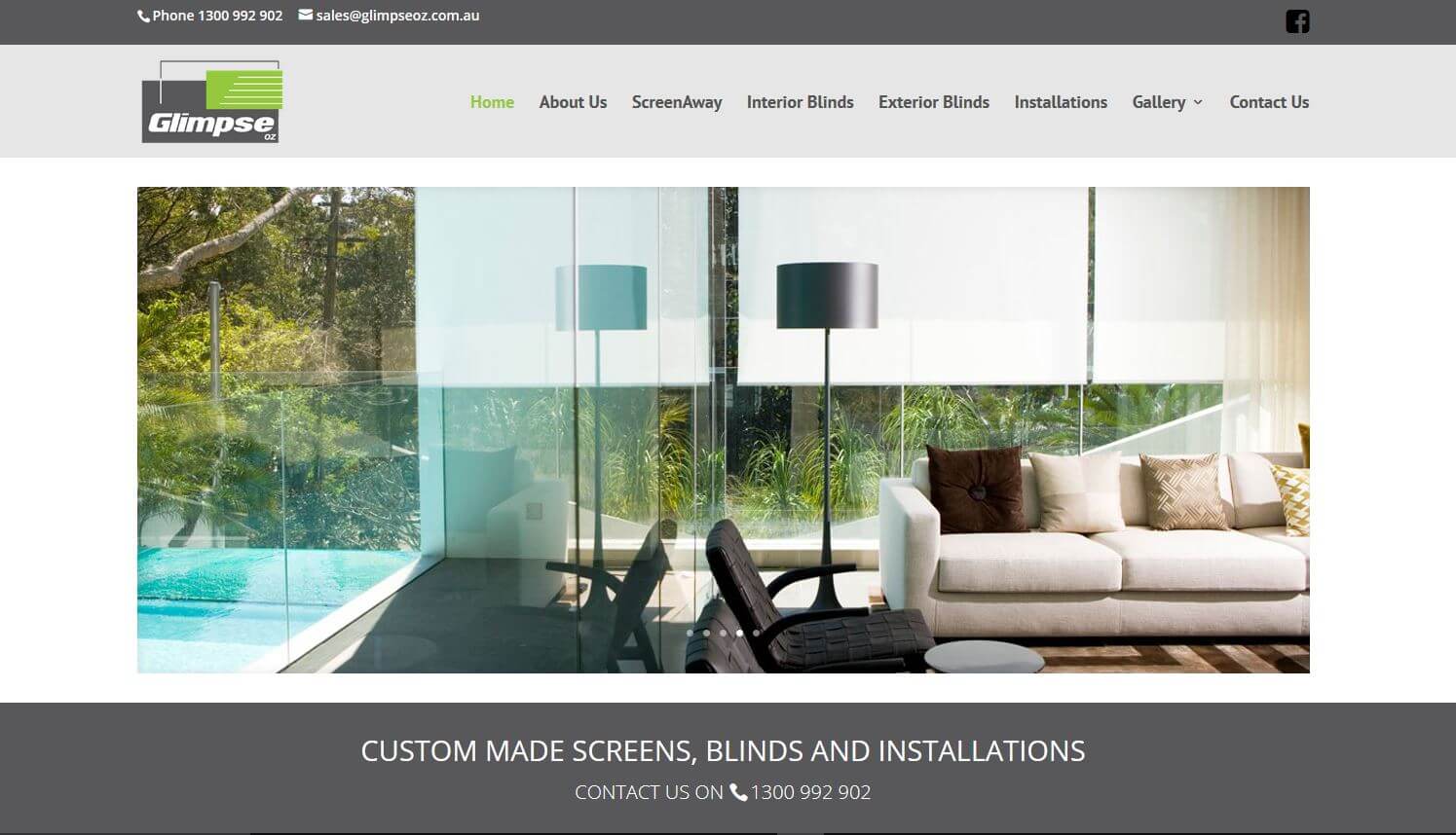 Custom made screens, blinds and installations