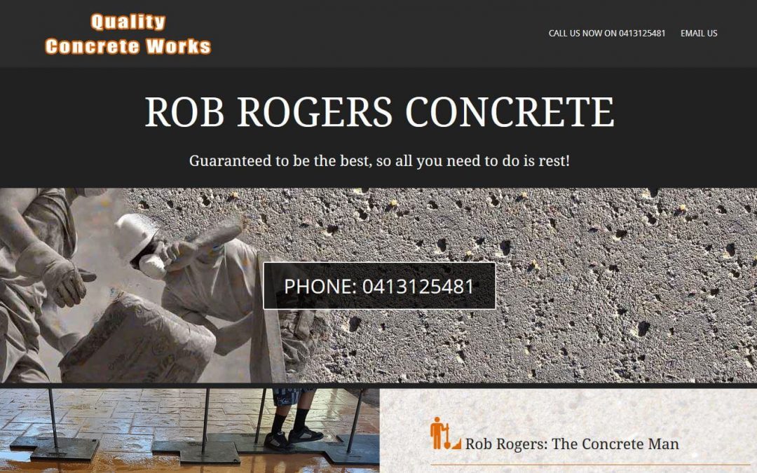 Website for a concrete business