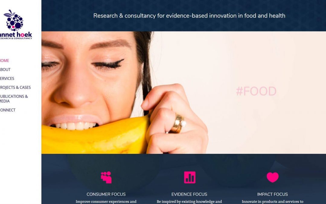 Website for Annet Hoek research & consultancy