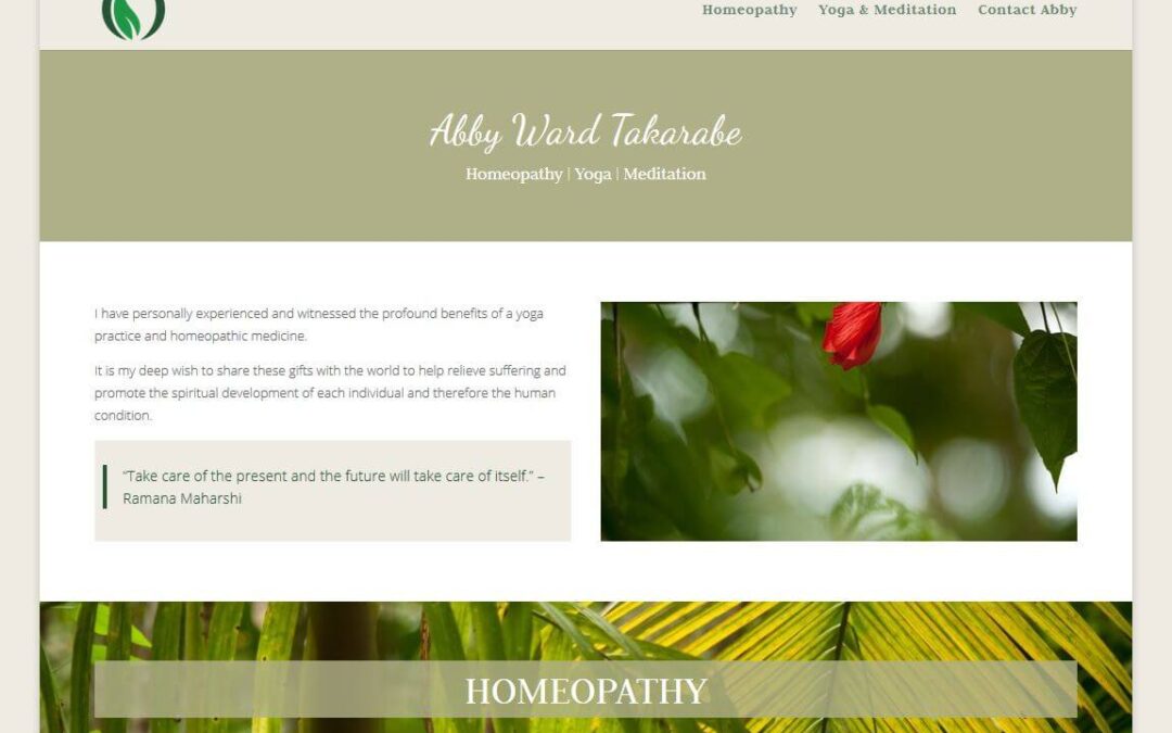 Website design for Homeopathy