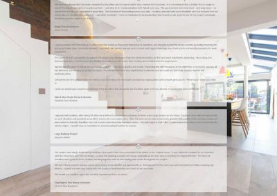 Website design for a builder