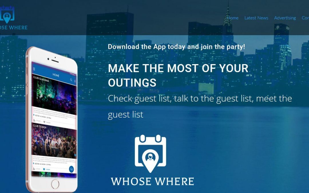 Website for WhoseWhere App
