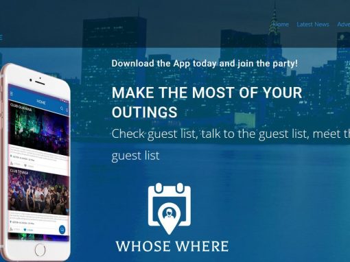 Website for WhoseWhere App
