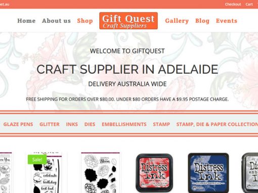 Ecommerce website for Gift Quest