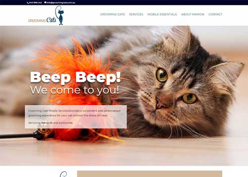 Grooming Cats Website Design