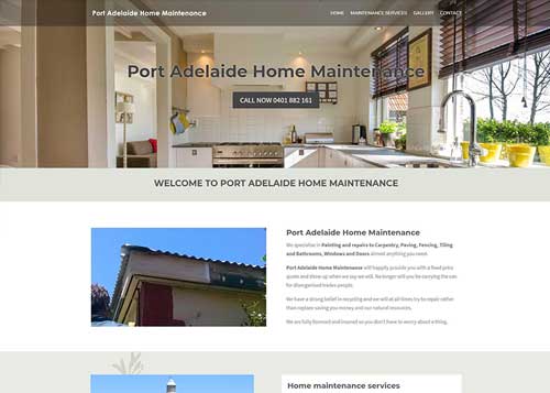 Port Adelaide Home Maintenance Website