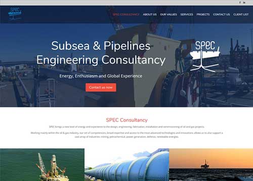 Website design for Spec-consultancy