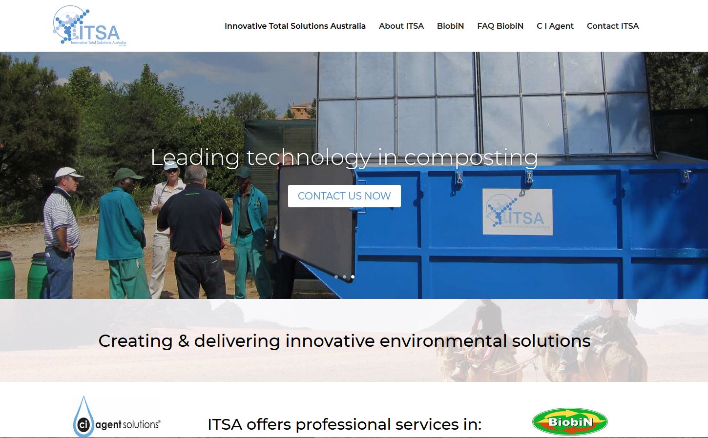 Website for Innovative Total Solutions Australia