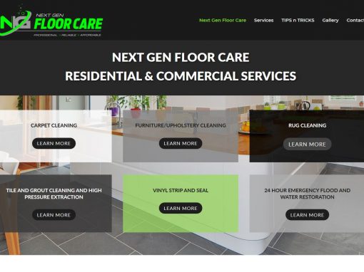 Website for Next Gen Floor Care
