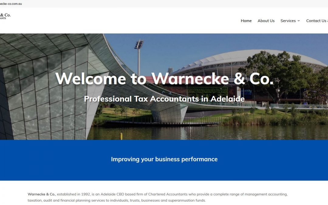 Website for Accountant firm in Adelaide