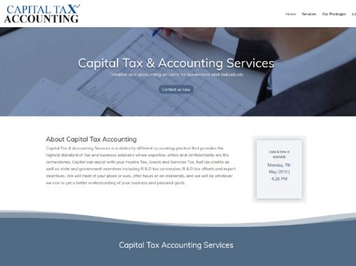 Website for Capital Tax & Accounting Services