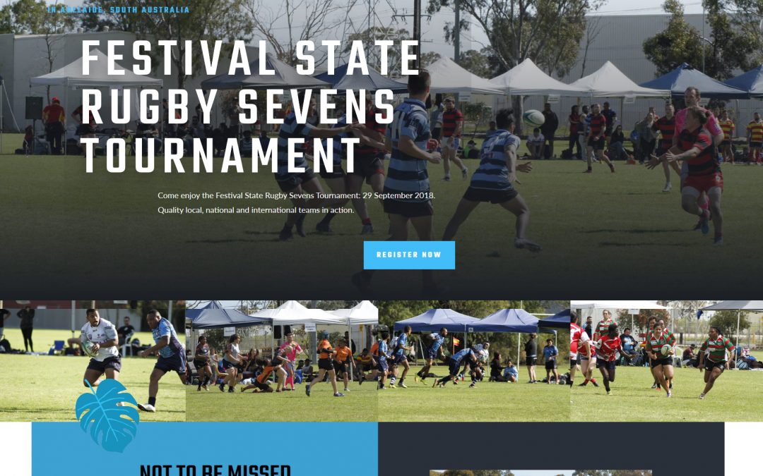 Website for Festival State Rugby Sevens Tournament