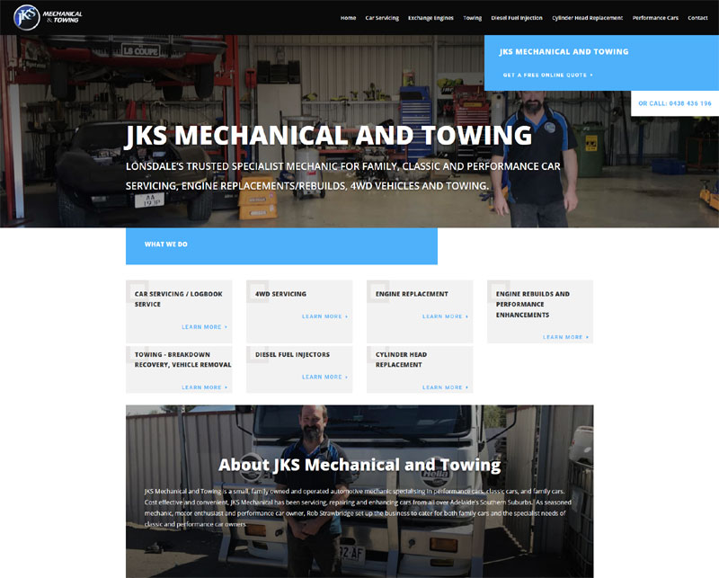 Website for JKS Mechanical