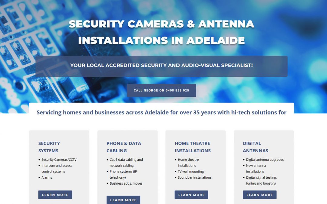 Website for Metropolitan Antennas Adelaide