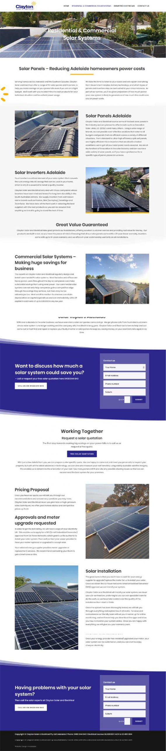 website design for electrician