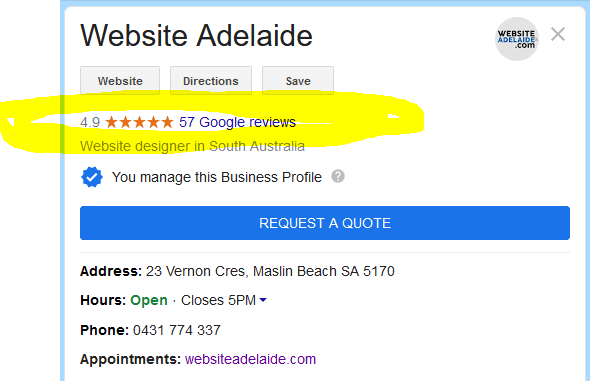 google reviews website