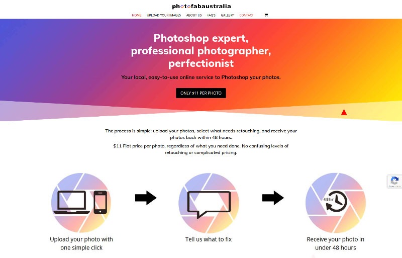 Website design for Photoshop expert website