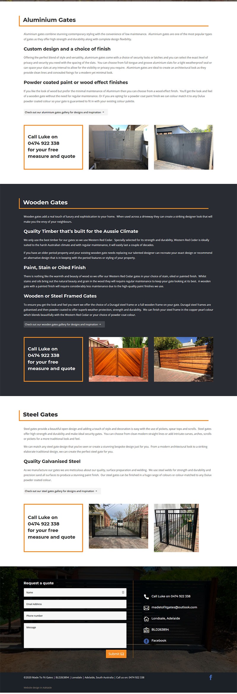 website design made to fit gates Lonsdale Adelaide