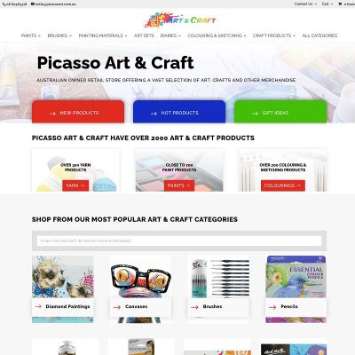 Large art and craft online shop