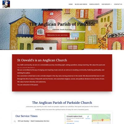 Website design for church in Adelaide