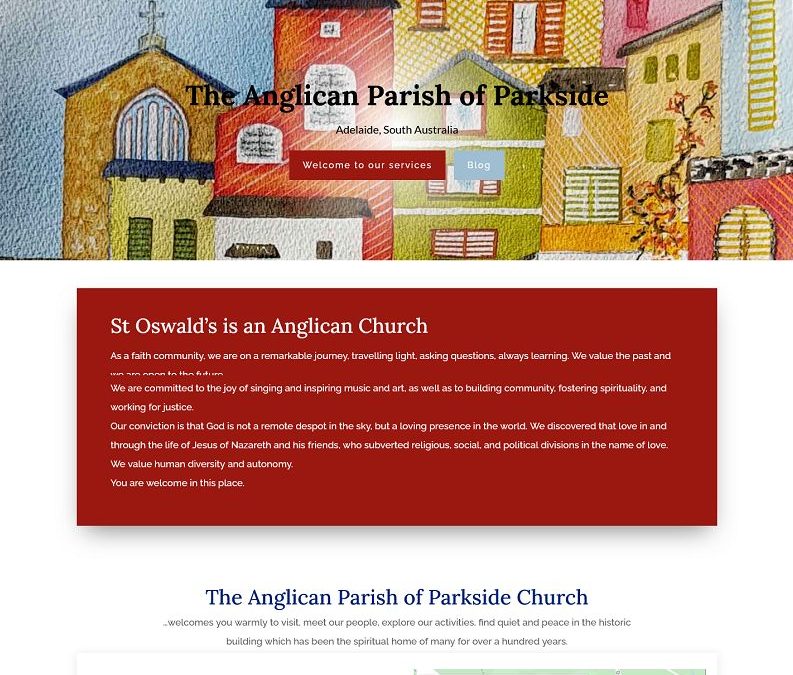 Website design for church in Adelaide