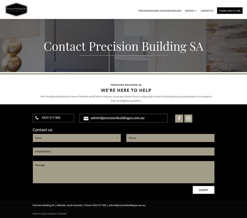 website design in adelaide house builder renovations