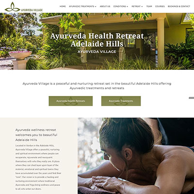 New website & redesign for Ayurveda Village Health Retreat