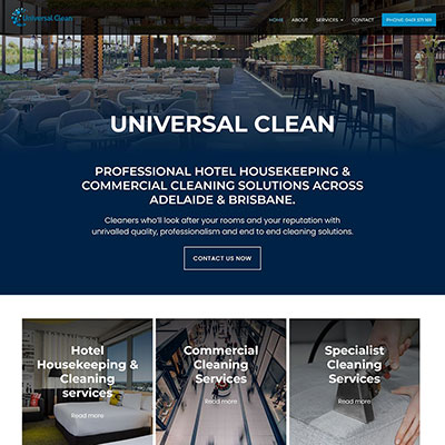 Commercial Cleaning Website Redesign