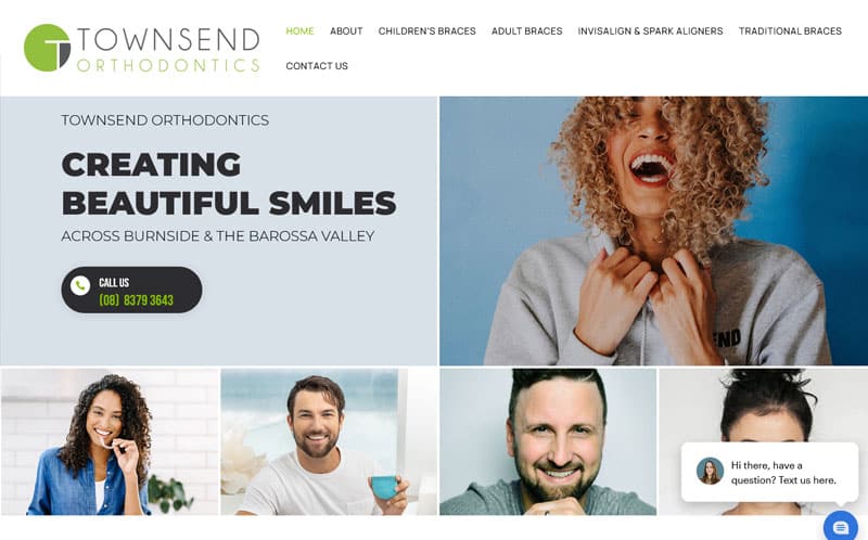 website design for orthodontics in adelaide