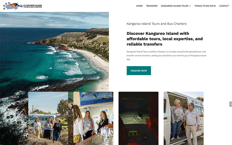 Kangaroo Island Tours and Bus Charters Website Design