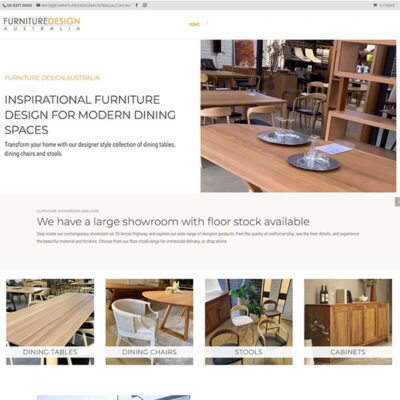 Website redesign for Furniture Design Australia