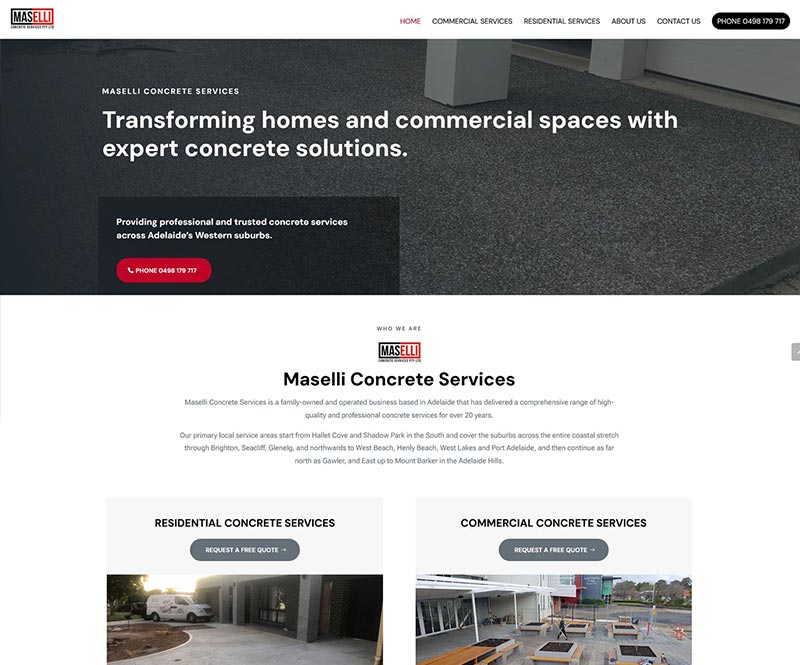 website design for tradies