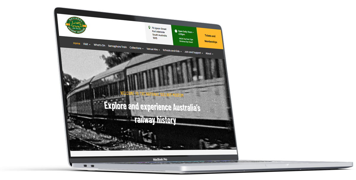 web design for National Railway Museum