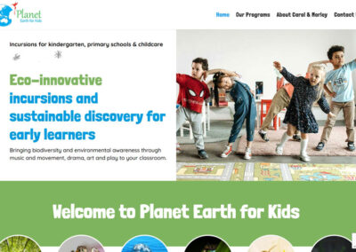 web design for educational service business in Adelaide