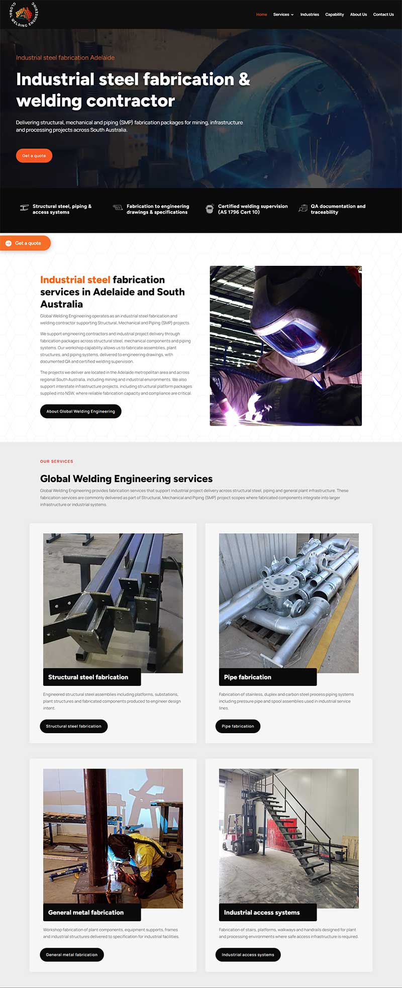 Global Welding Engineering website