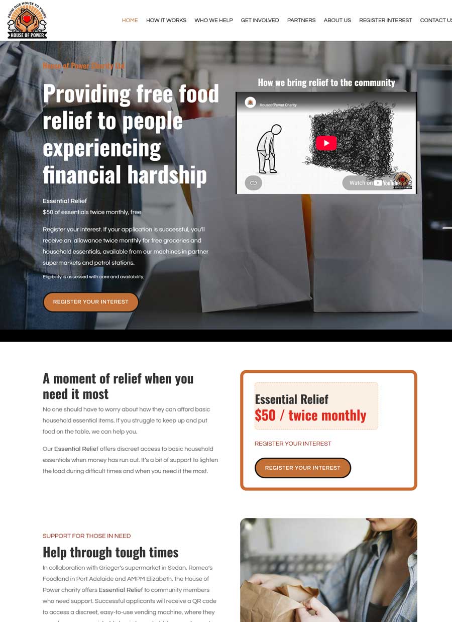 house-of-power-website website designer Adelaide