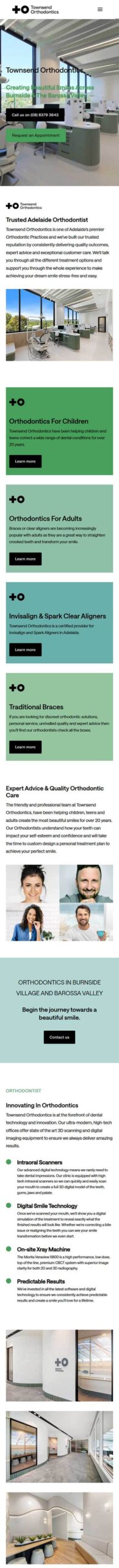 Townsend Orthodontist website design
